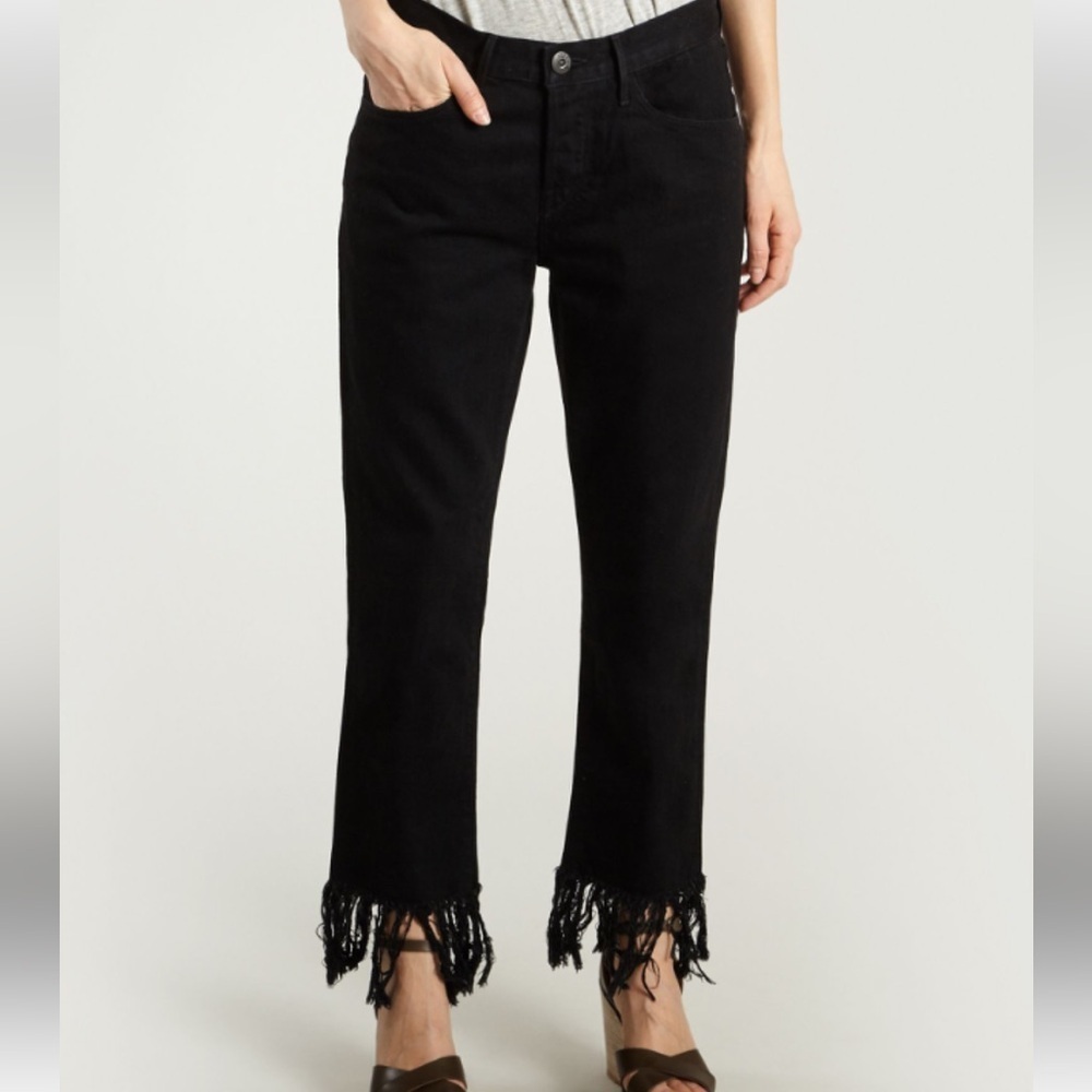 Principle Denim Innovators indigo Jeans with Frayed Hem size 32
